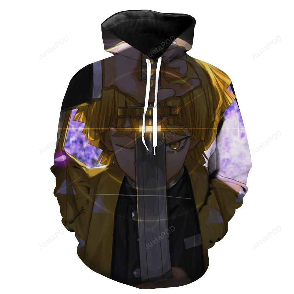 Zenitsu Agatsuma Demon Slayer 3D All Over Print Hoodie & Zip Hoodie