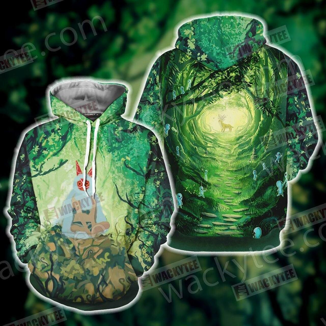 Princess Mononoke Unisex 3D All Over Print Hoodie & Zip Hoodie
