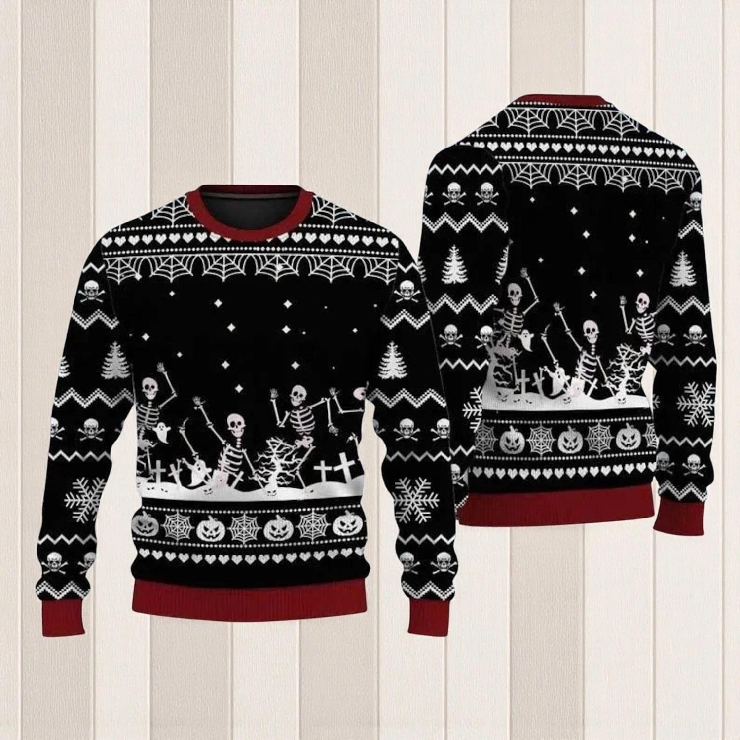 Skeleton Ugly Christmas Sweater