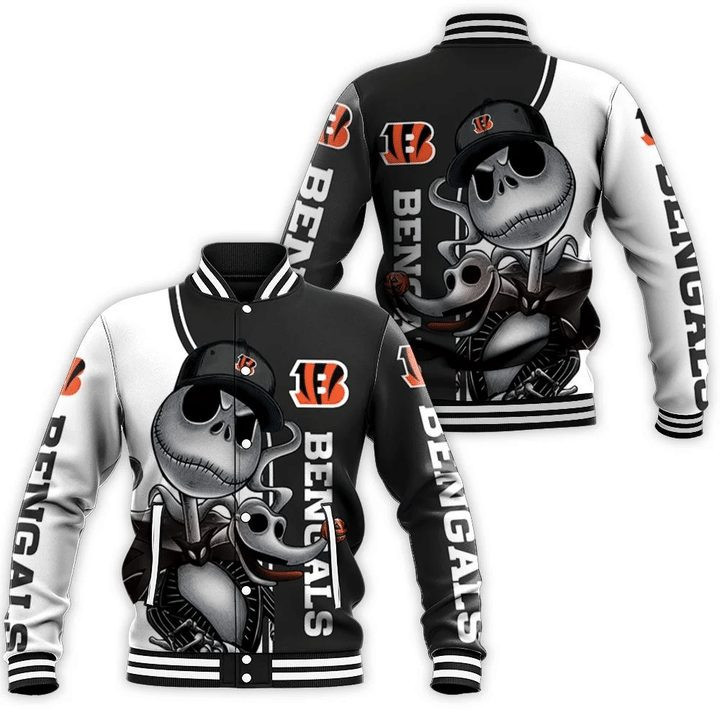 Cincinnati Bengals Jack Skellington Baseball Jacket