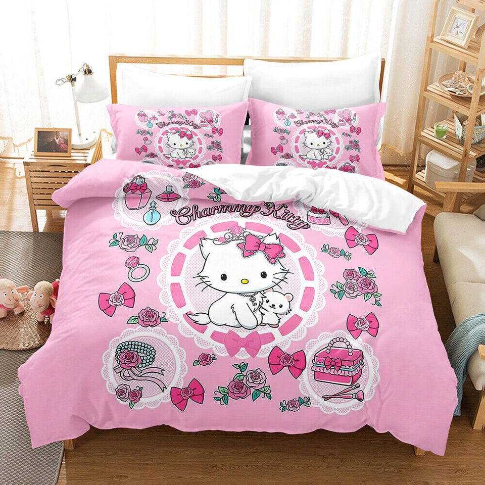 Hello Kitty Bedding Set Charming Hello Kitty Cute Items Duvet Covers