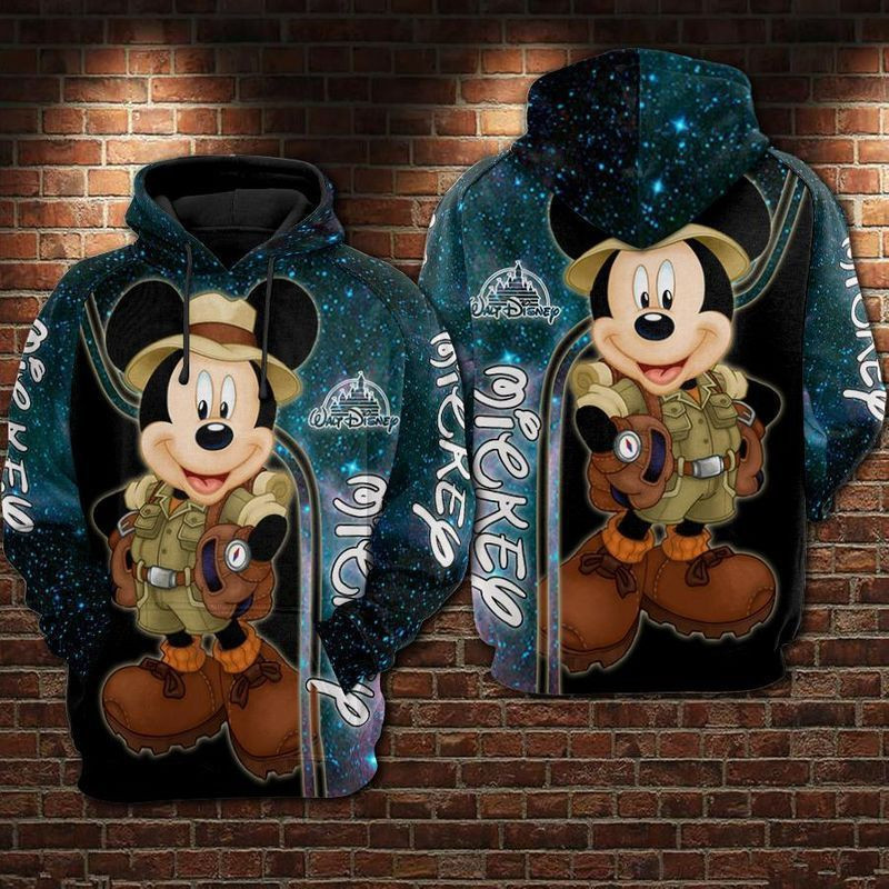 For Mickey Mouse Lovers Galaxy Gift For Fan 3d Hoodie
