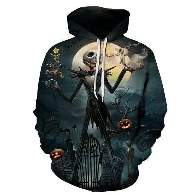 Jack Skellington Nightmare Before Christmas 3d Hoodie Zip Hoodie 229