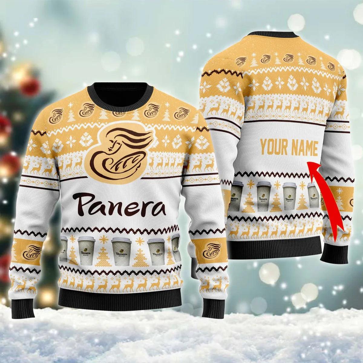 Personalized Panera Bread Ugly Christmas Sweater
