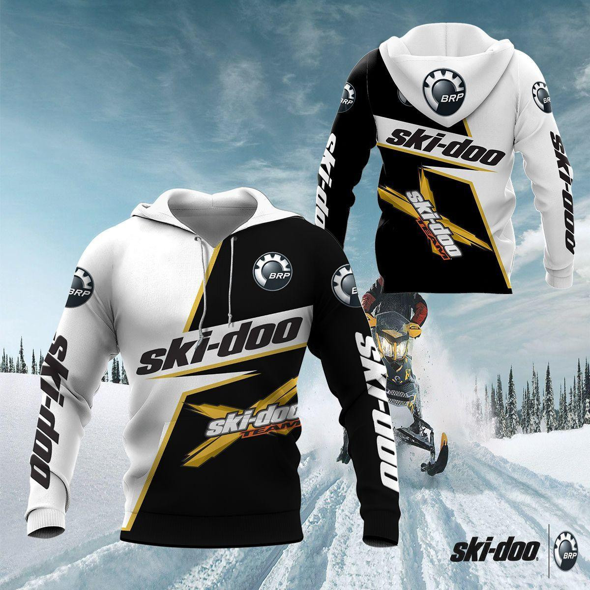 Ski-doo Shirt 460, 3d Hoodie Zip Hoodie