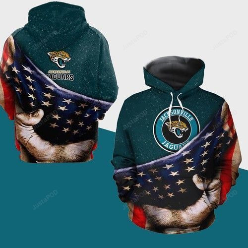 Jacksonville Jaguars American 3D All Over Print Hoodie & Zip Hoodie