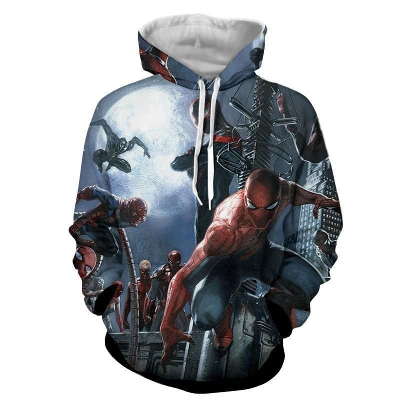 Spiderman Fighting 3D All Over Print Hoodie & Zip Hoodie