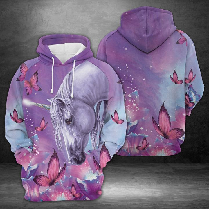 Unicorn Purple 3D All Over Print Hoodie & Zip Hoodie