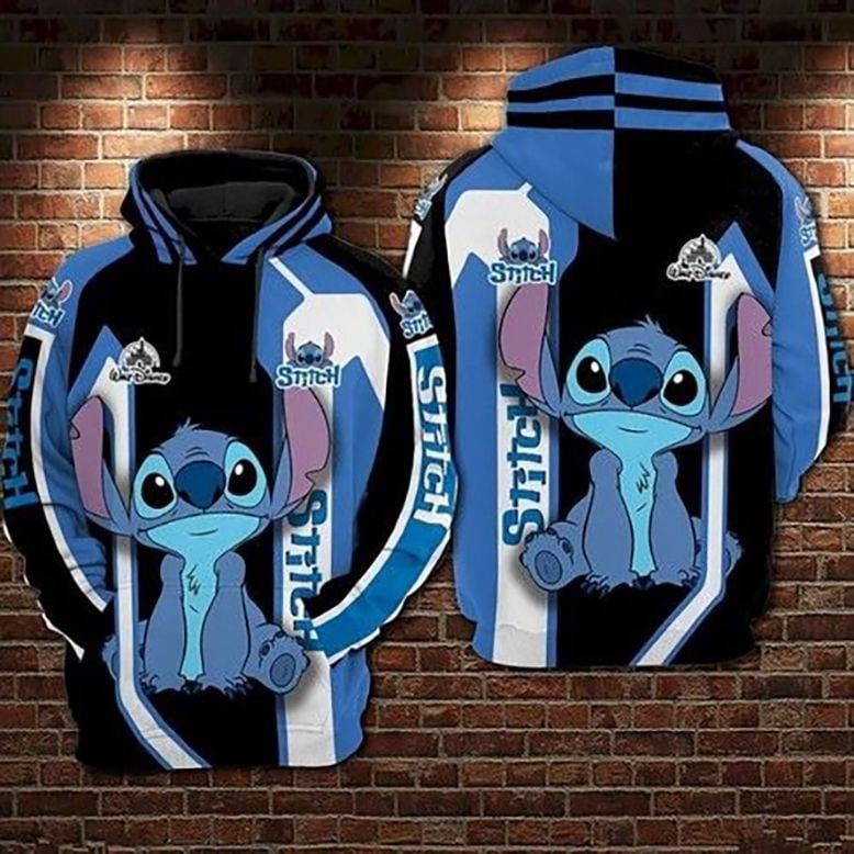Lilo And Stitch Cute Lover Xii 3d Hoodie Zip Hoodie