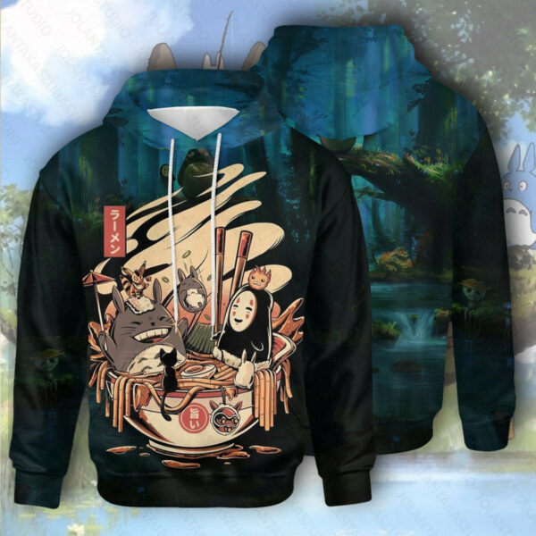 Totoro Hoodie, Totoro Gift Adult, Totoro Gift For Fan Ver9, Aop Hoodie 1946