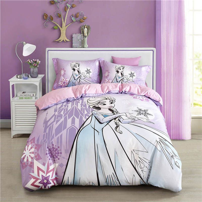 Frozen Bedding Set Princess Elsa Making Snow Duvet Covers