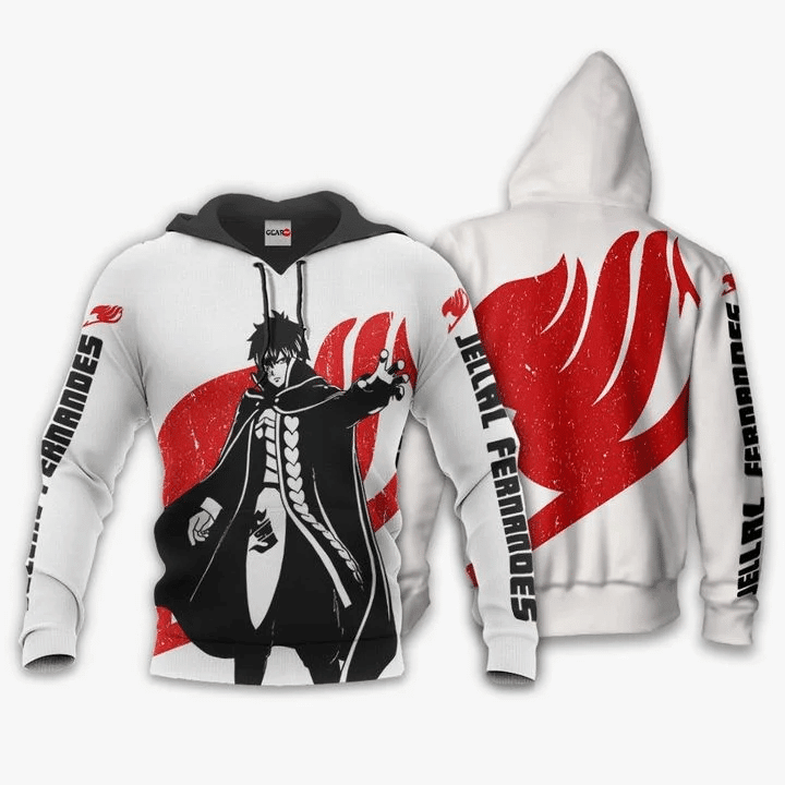 Jellal Fernandes Fairy Tail Silhouette  3d Hoodie Zip Hoodie
