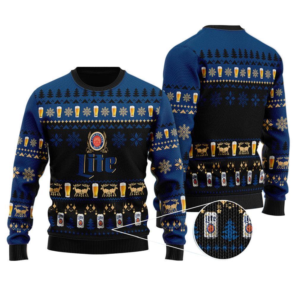 Miller Lite Ugly Christmas Sweater