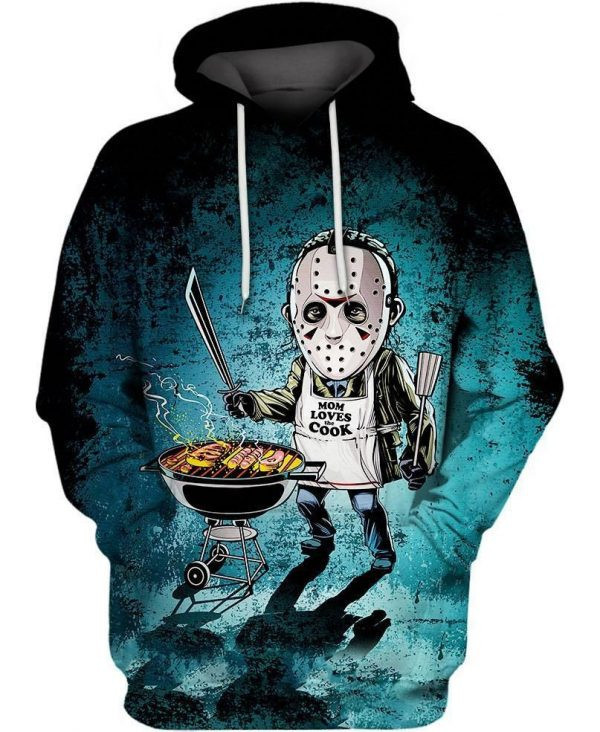 Friday The 13Th Jason Mom Loves The Cook 3D All Over Print Hoodie & Zip Hoodie