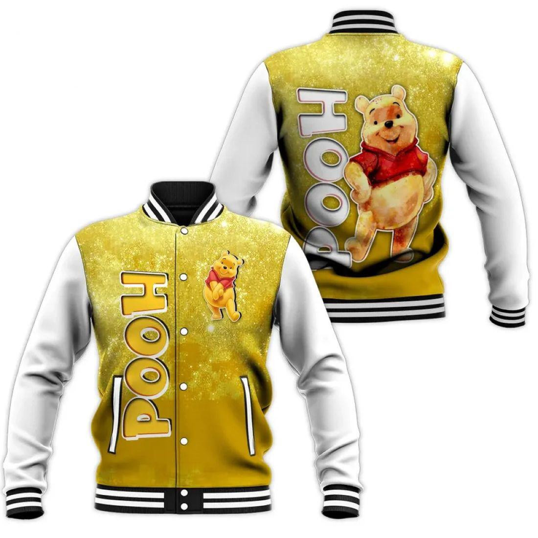 Winnie The Pooh Bear Disney Baseball Jacket