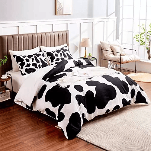 Cow Bedding Set Cow Skin Fur Pattern Duvet Covers