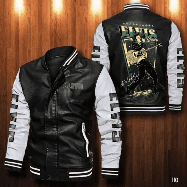 Elvis Presley Music Thank You For The Memories 5k620 Gifts Lover Leather Bomber Jacket 39