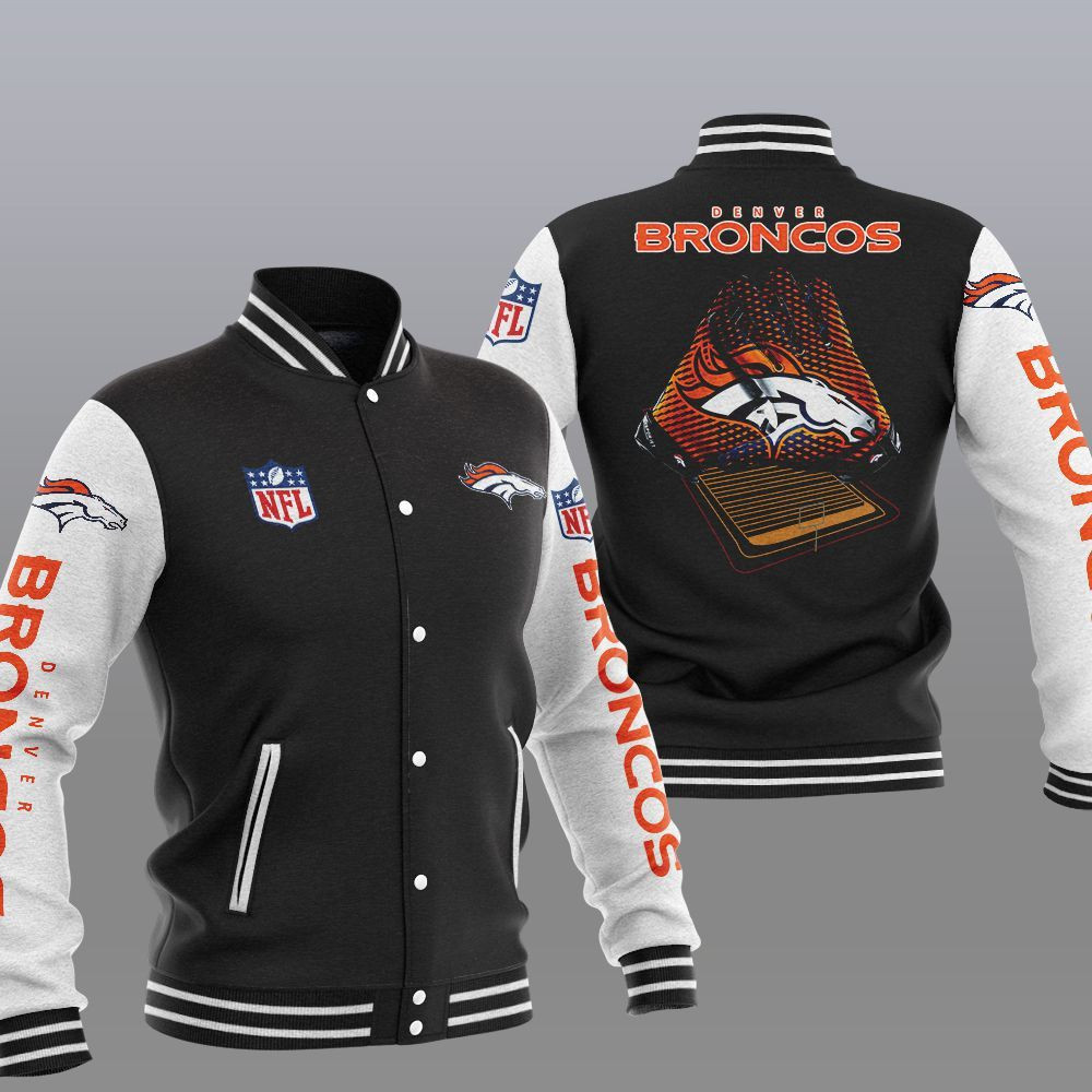 Denver Broncos Black Baseball Jacket