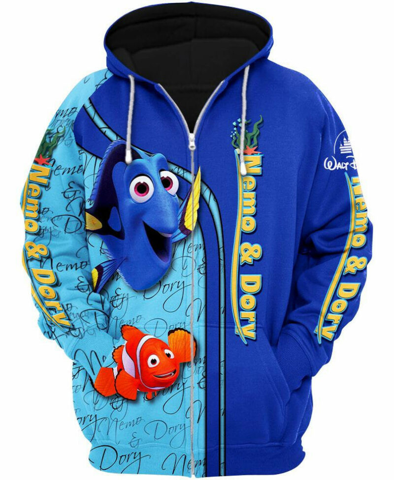 Nemo And Dory 3d Hoodie Zip Hoodie