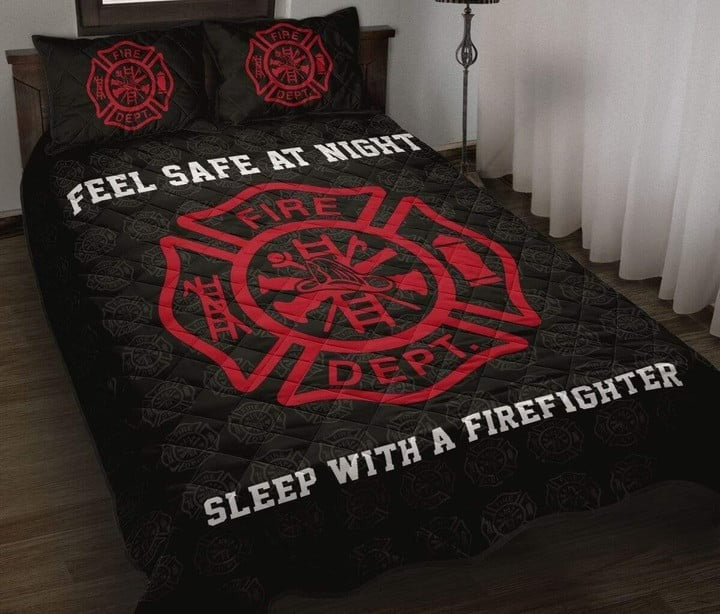 Firefighter Bedding Set Feel Safe At Night Sleep With A Firefighter Duvet Covers Black
