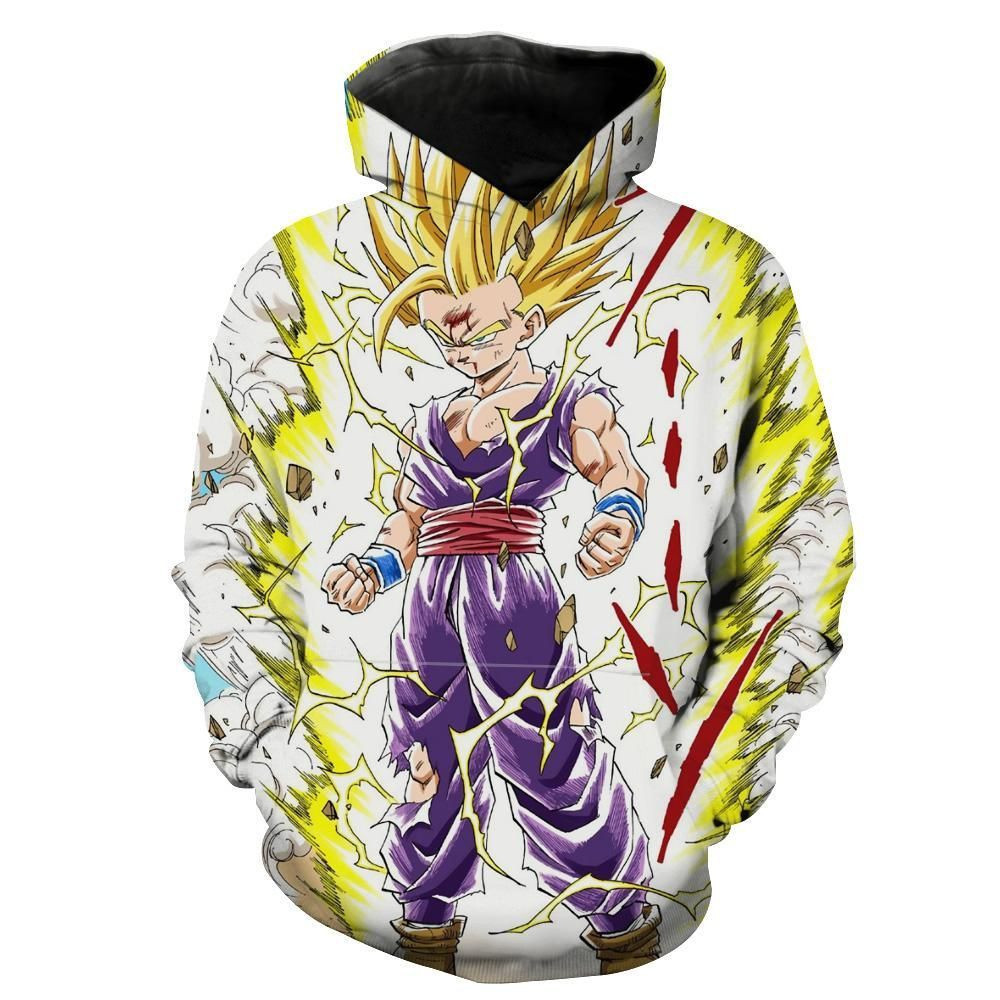 Teen Super Saiyan Gohan 2 3D All Over Print Hoodie & Zip Hoodie