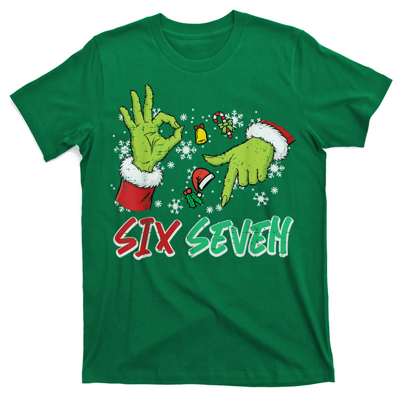 Christmas Six Seven 67 Funny Meme 6 7 Xmas T-Shirt