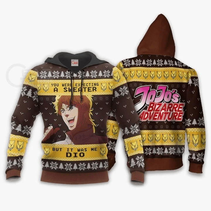 Dio Brando Ugly Christmas Jojo’s Bizarre Adventure Xmas  3d Hoodie Zip Hoodie