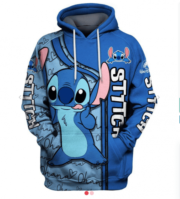 Disney Lilo and Stitch 3D All Over Print Hoodie & Zip Hoodie