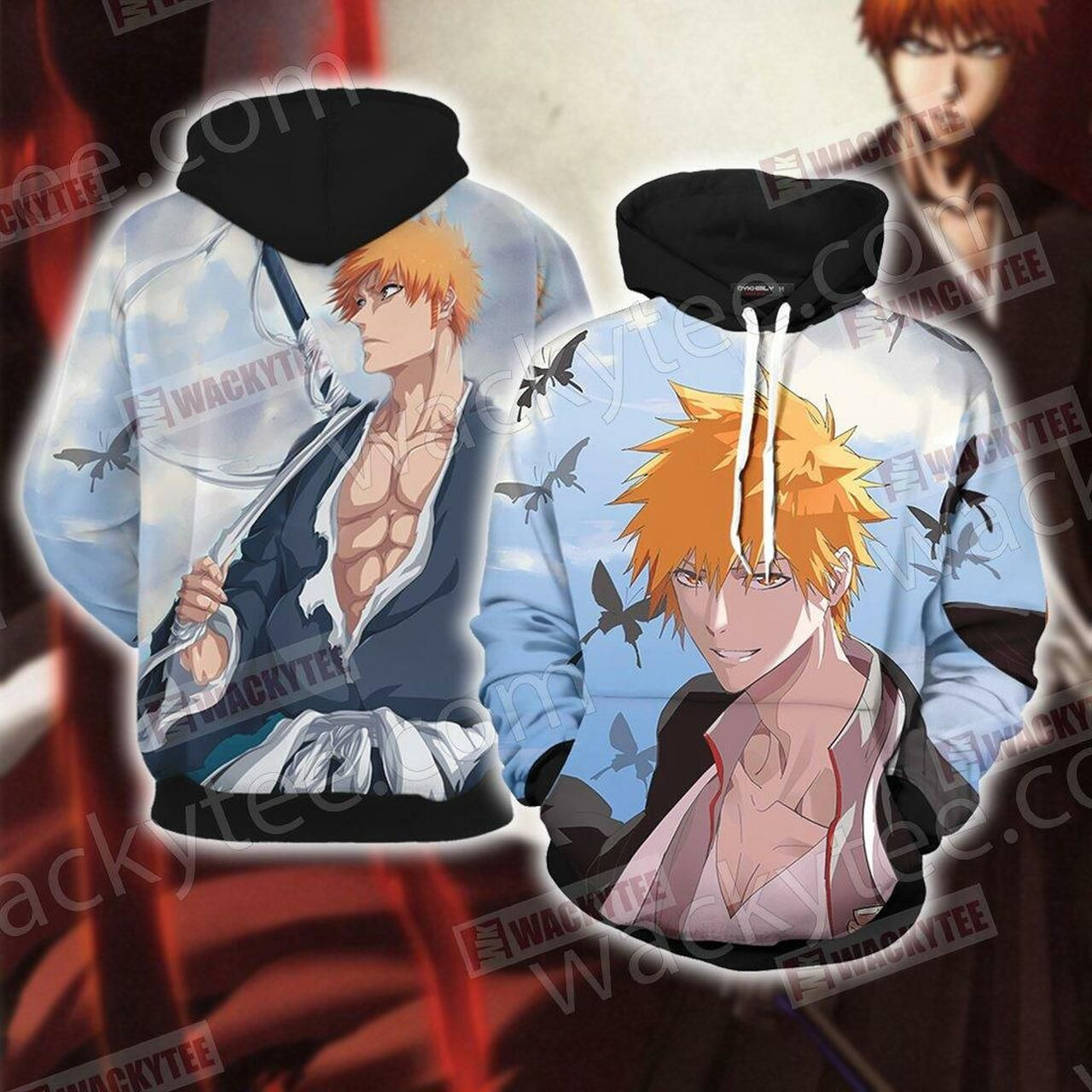 Bleach Kurosaki Ichigo 3D All Over Print Hoodie & Zip Hoodie