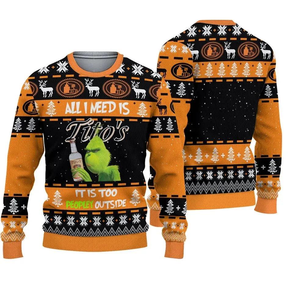 Tito’s Is All Grinch Want For Ugly Christmas Sweater