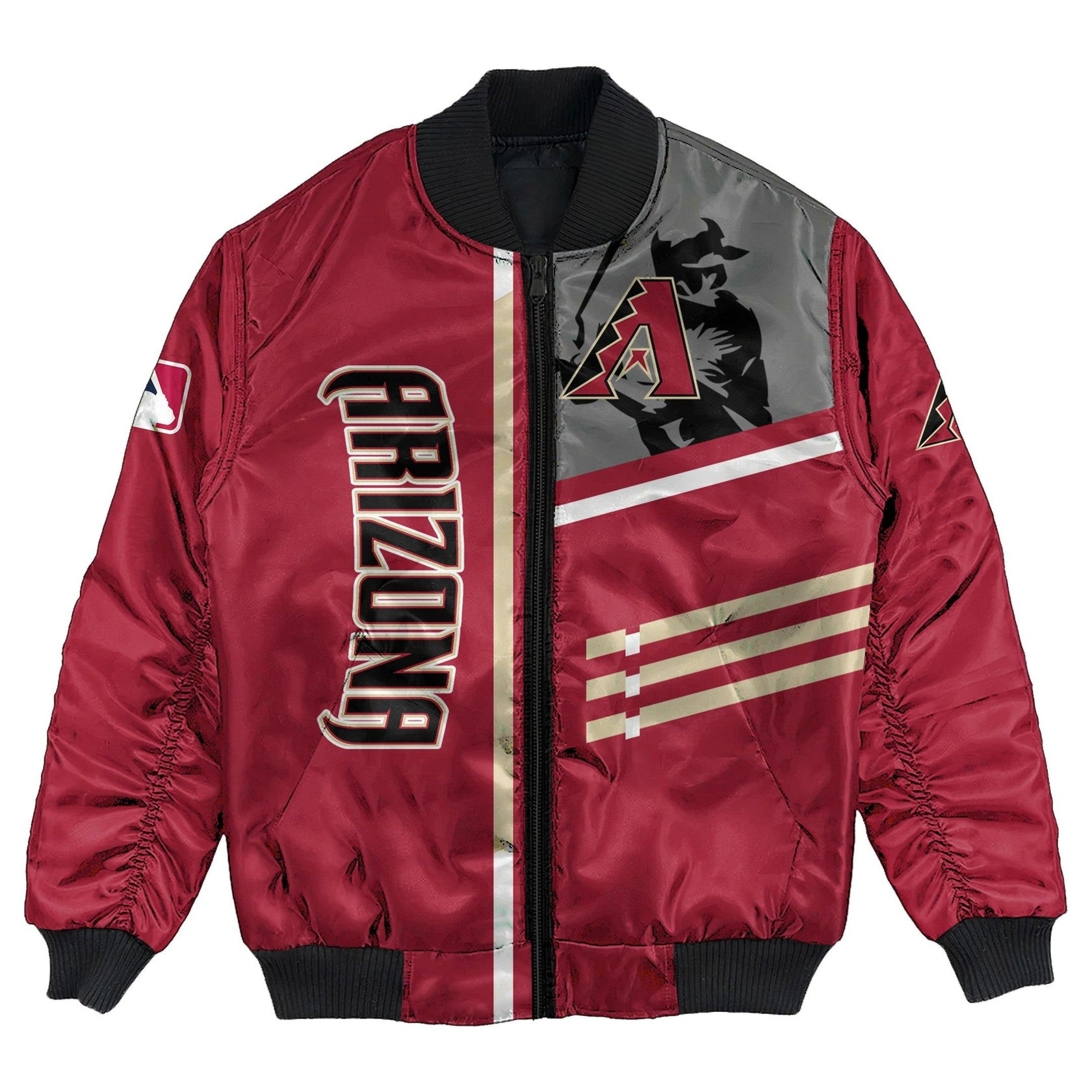 Arizona Diamondbacks Custom Name Number Bomber Jacket