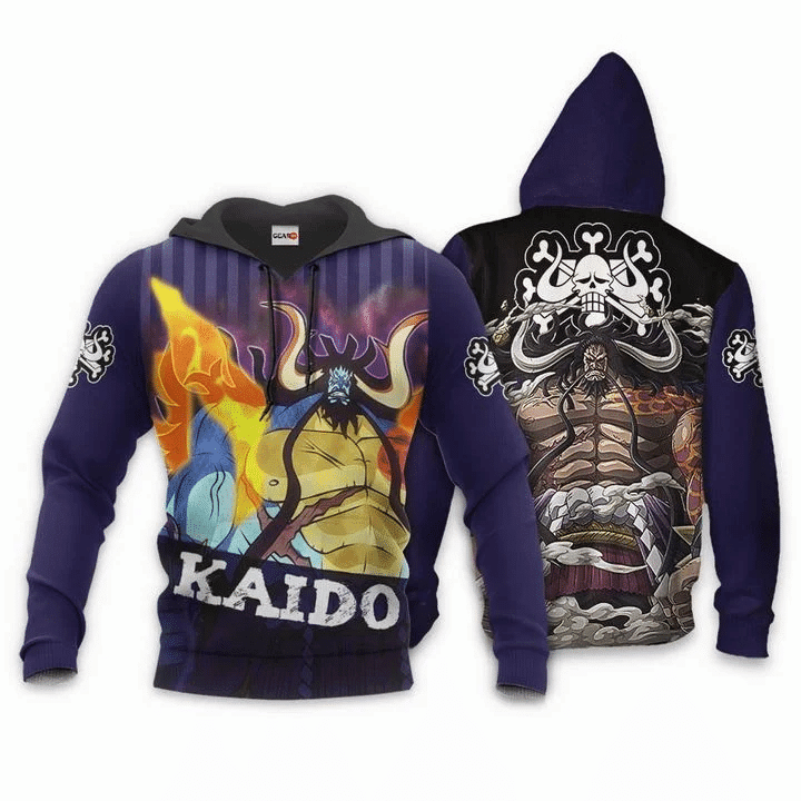 Yonko Kaido One Piece 3d Hoodie Zip Hoodie