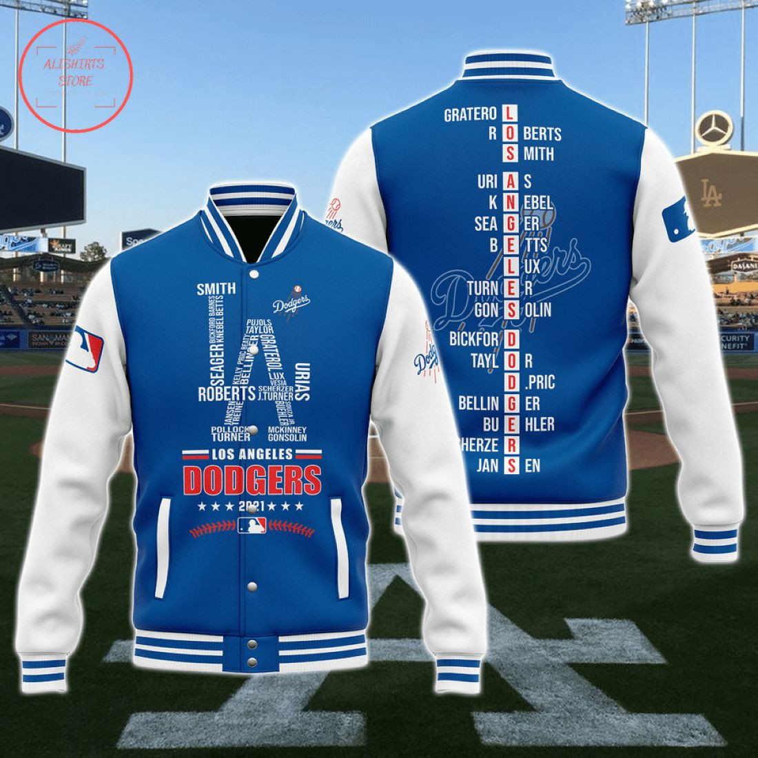 Los Angeles Dodgers Baseball Jacket V5