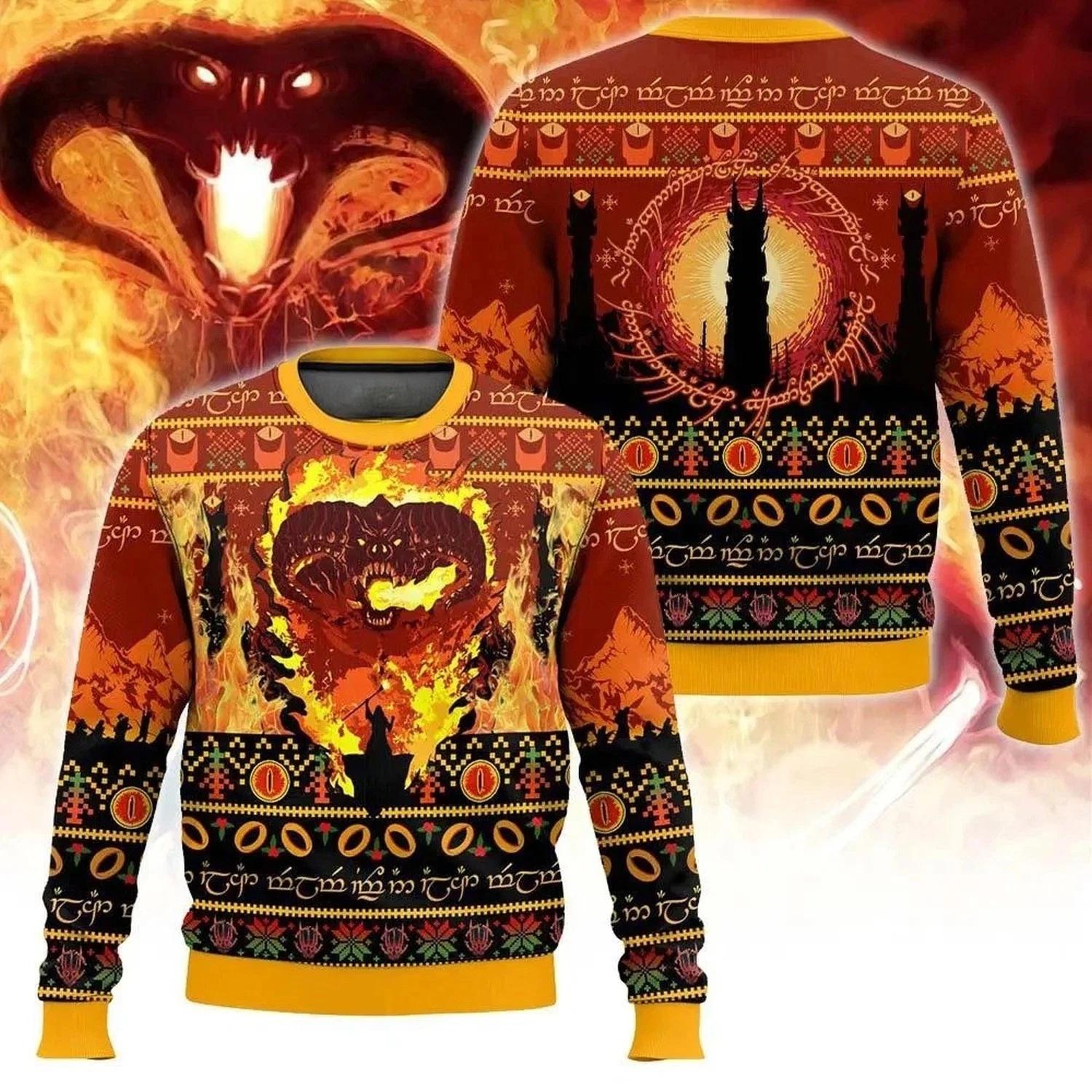 Balrog Flame Of Udun The Lord Of The Ring Ugly Christmas Sweater