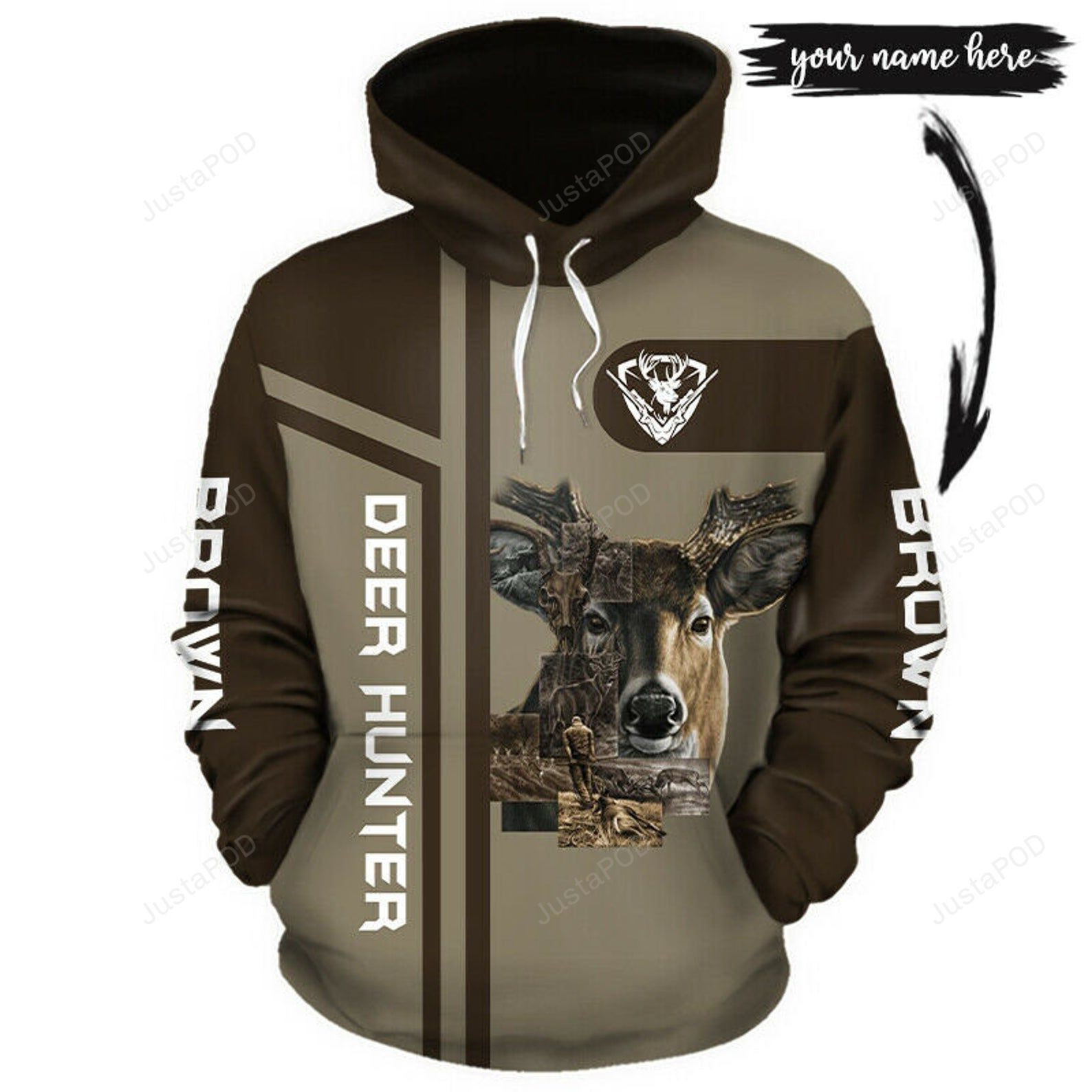 Personalized Deer Hunter 3D All Over Print Hoodie & Zip Hoodie