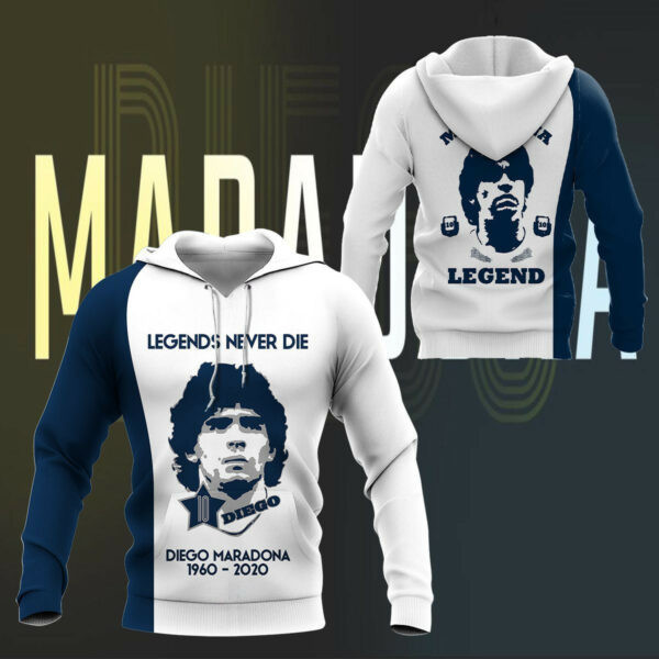 Diego Maradona Shirt 331, 3d Hoodie Zip Hoodie 1494