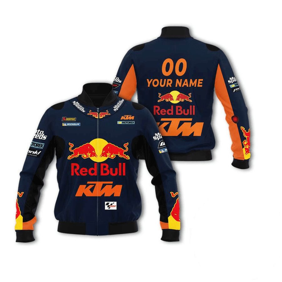 Personalized Red Bull Ktm Factory Bomber Jacket 815