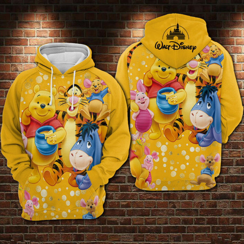 Winnie The Pooh Yellow 2022 Hoodie Zip Hoodie