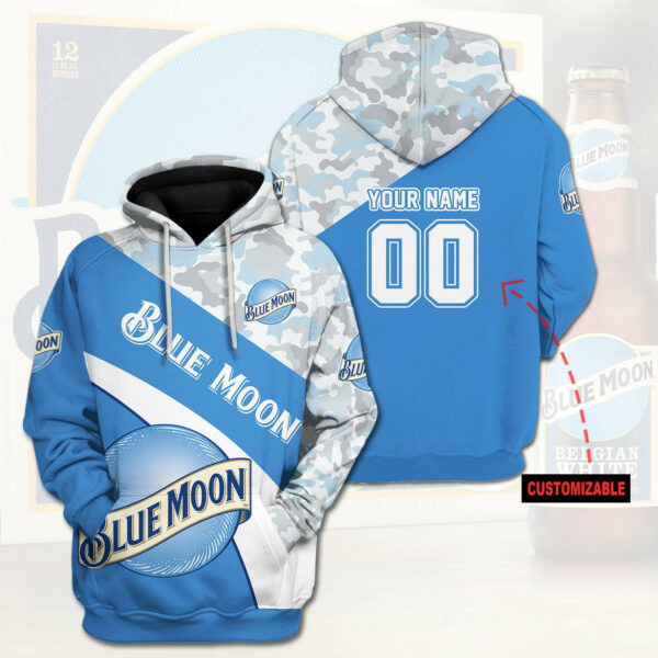 Blue Moon Beer Personalized 3d Hoodie 1092