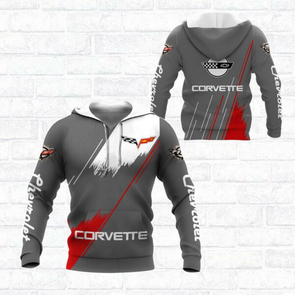 Chevrolet Corvette Shirt 776, 3d Hoodie Zip Hoodie 609