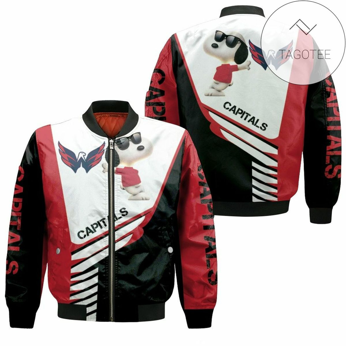 Washington Capitals Snoopy For Fans Bomber Jacket