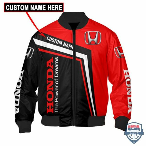 Honda Company Custom Name Bomber Jacket 180