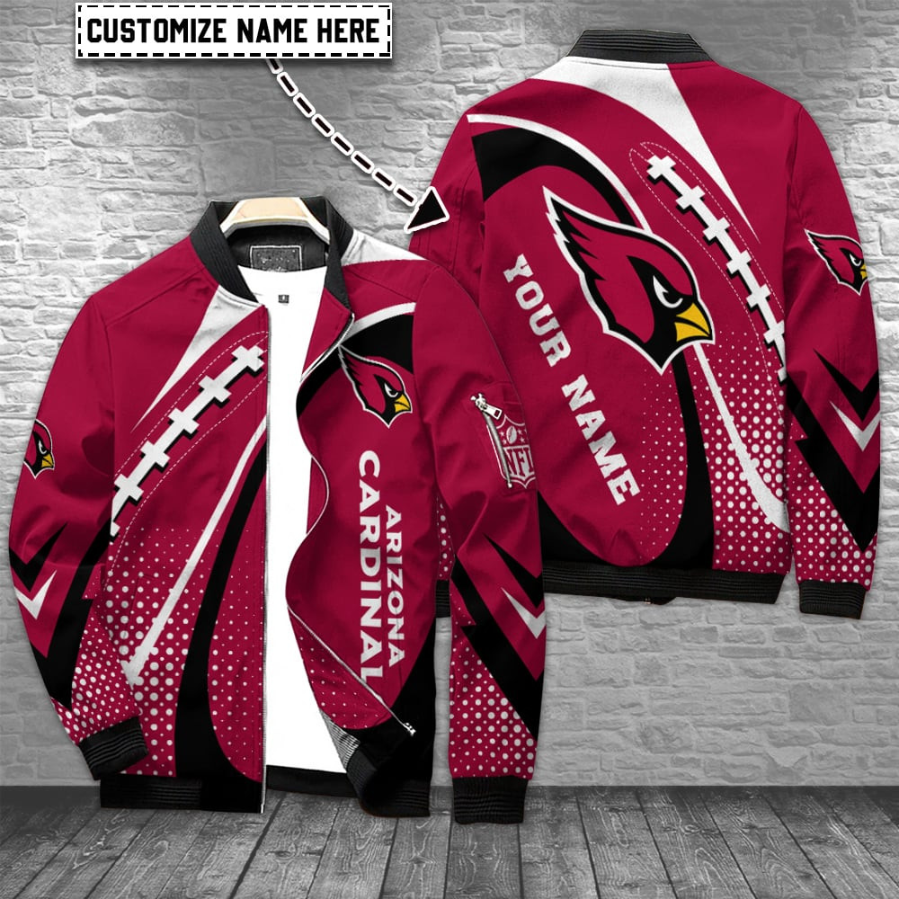 Arizona Cardinals Personalized Bomber Jacket BG936