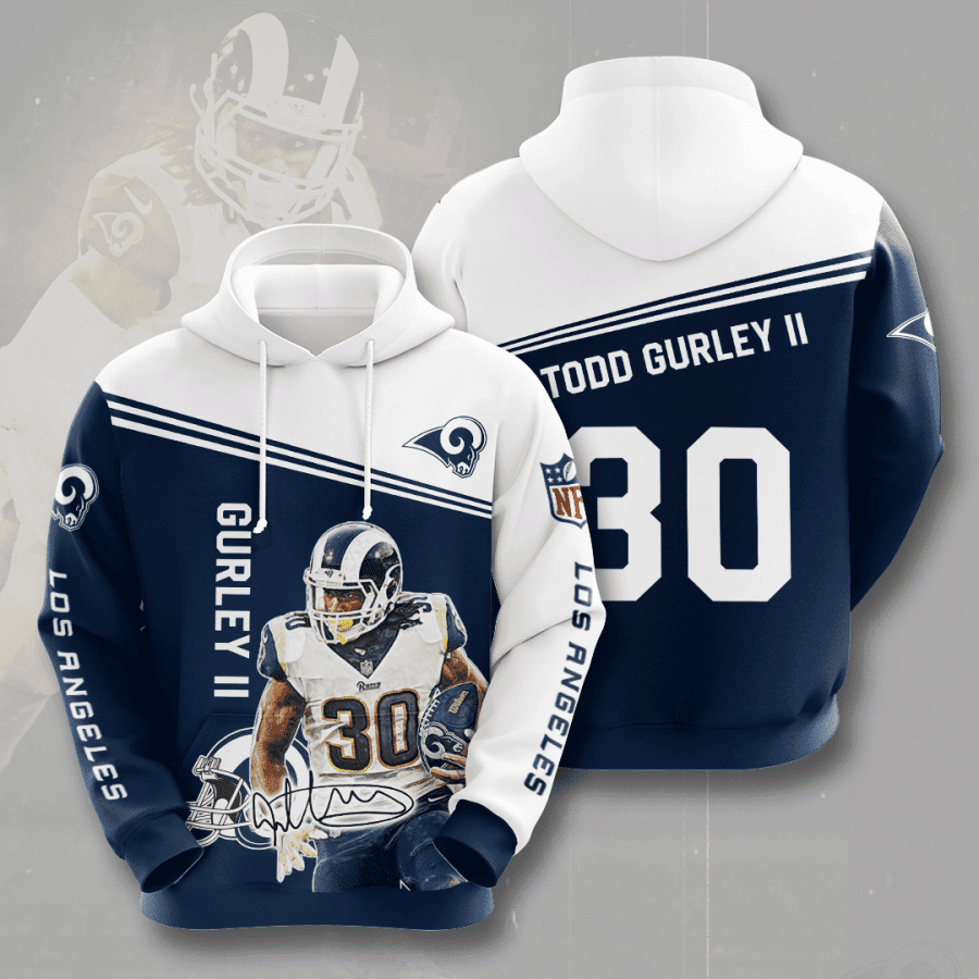 Los Angeles Rams Todd Gurley 30 3D All Over Print Hoodie & Zip Hoodie