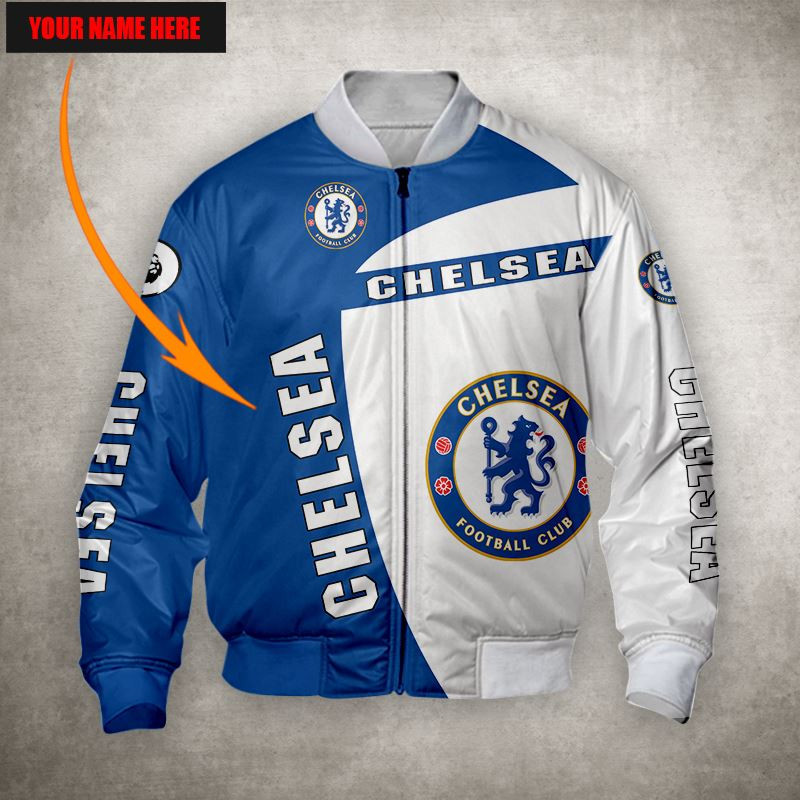 Chelsea FC Custom Name Bomber Jacket V1