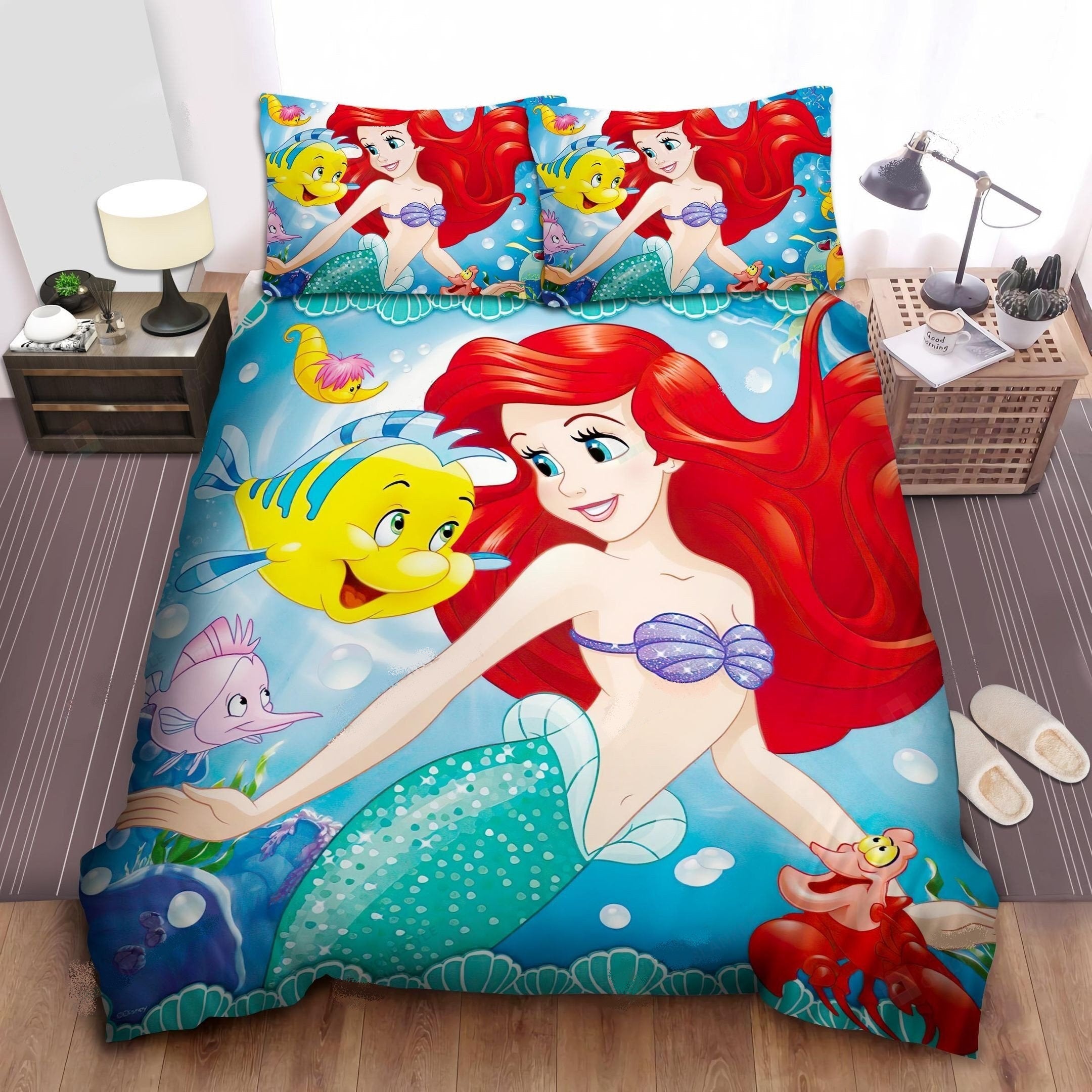 Little Mermaid Bedding Set DN Princess Ariel And Her Friends Duvet Covers