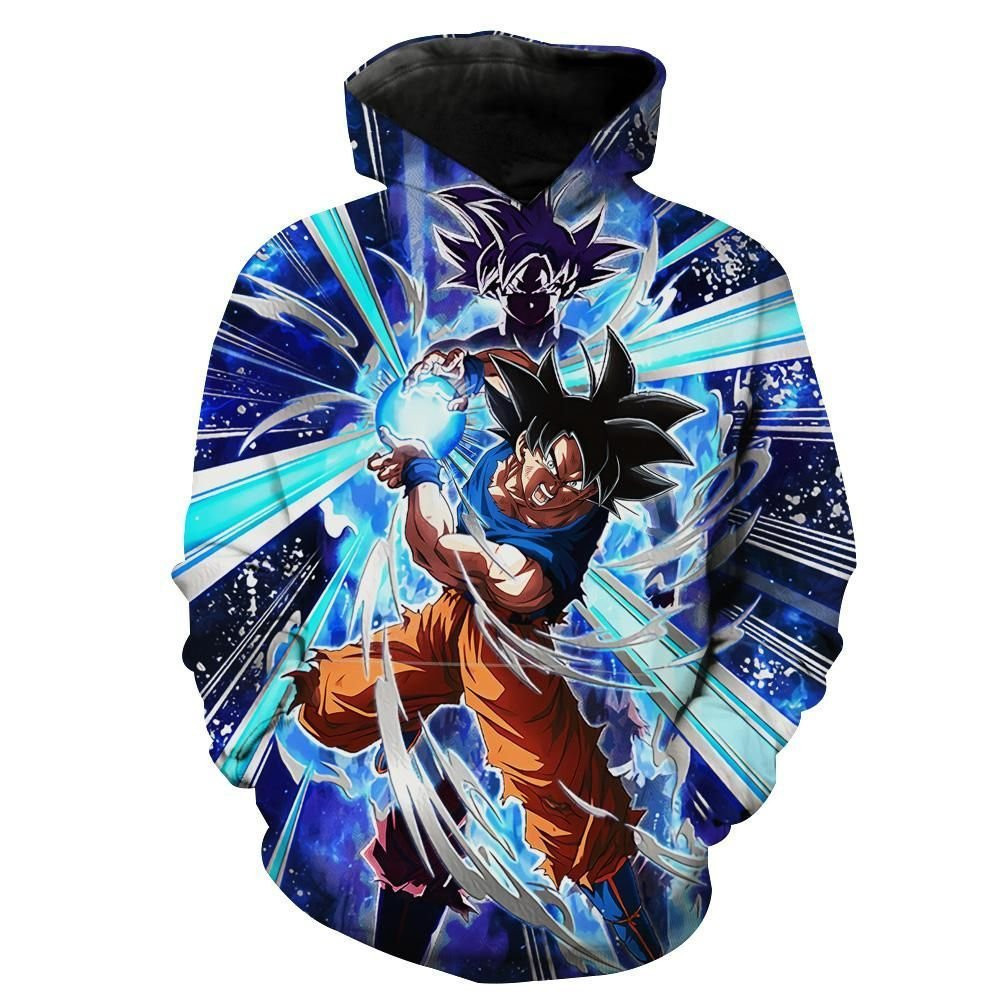 Ultra Instincts Goku Kamehameha 3D All Over Print Hoodie & Zip Hoodie