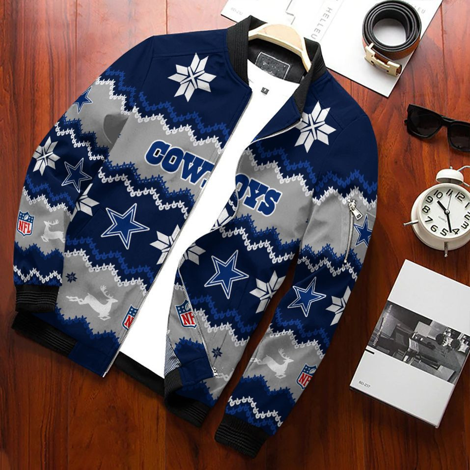 Cowboys Christmas Bomber Jacket 674