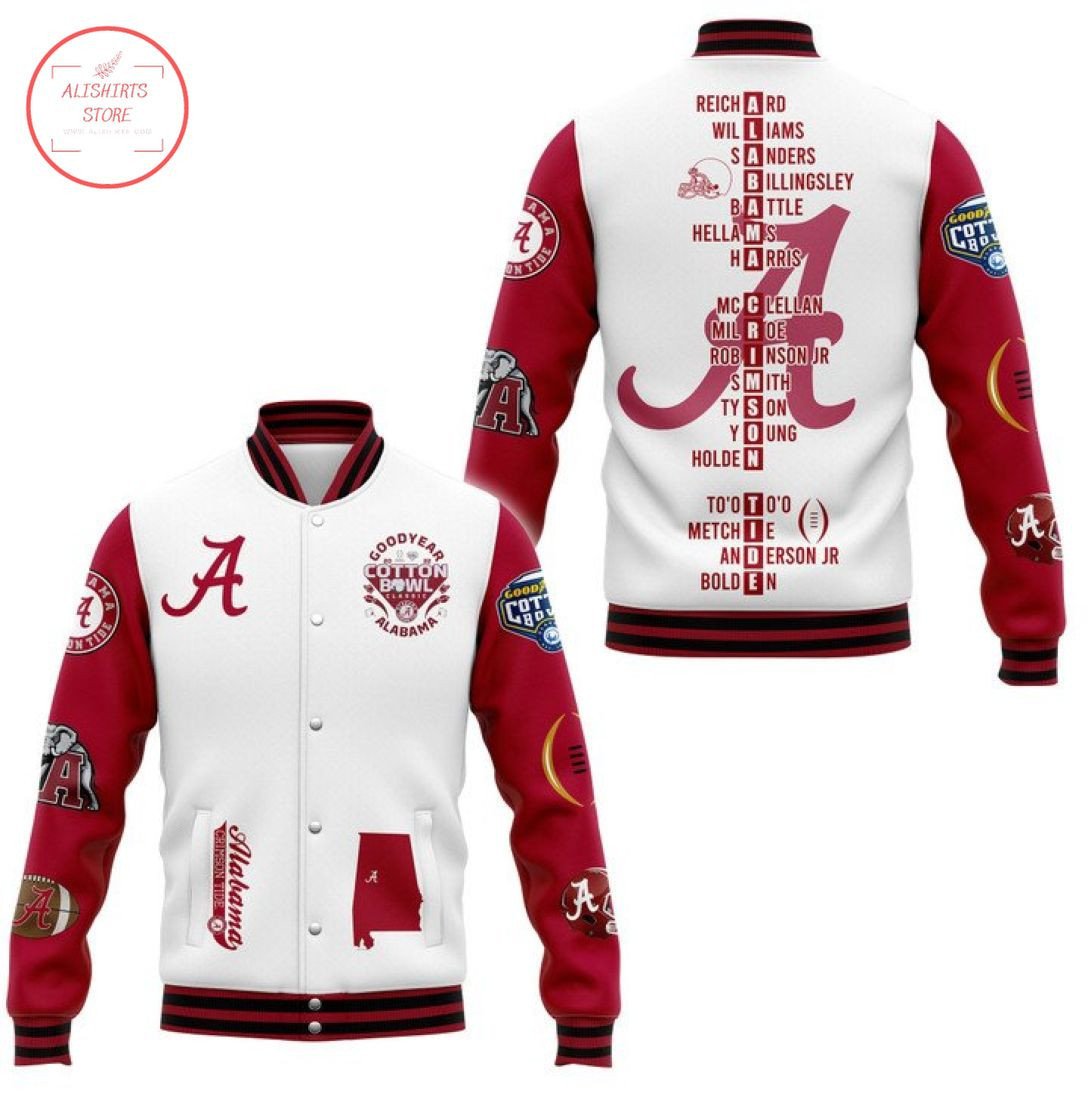 Alabama Crimson Tide Baseball Jacket V1