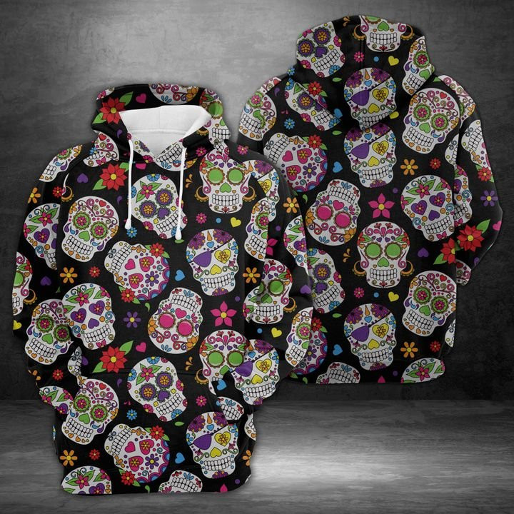 Sugar Skull 3D All Over Print Hoodie & Zip Hoodie